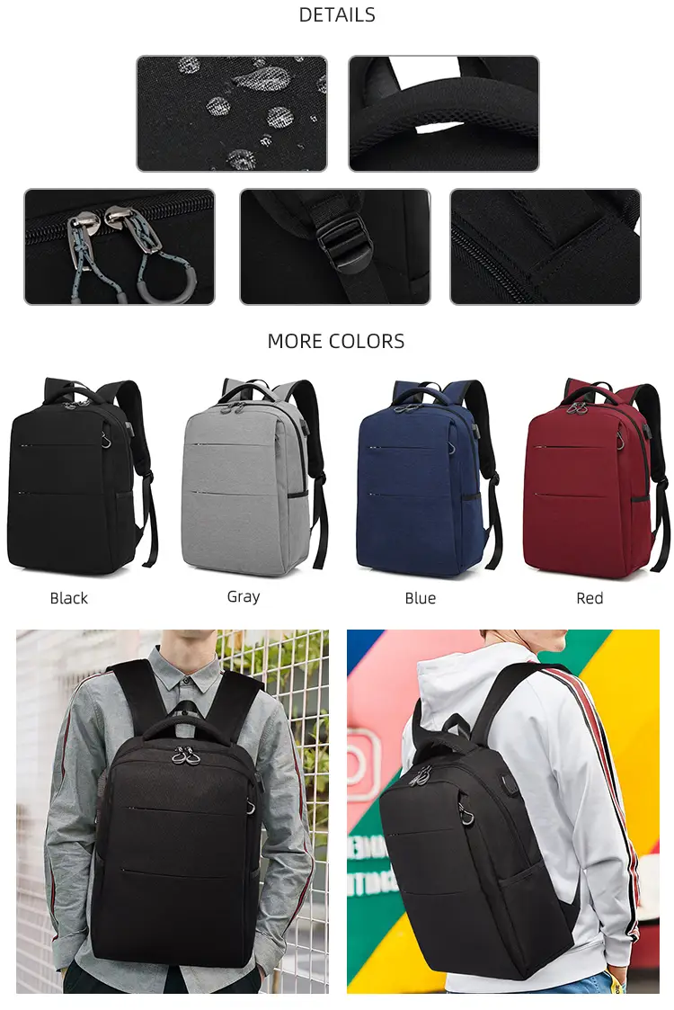 Padded 15.6-inch laptop compartment in durable business laptop bag – BEARKY DB04